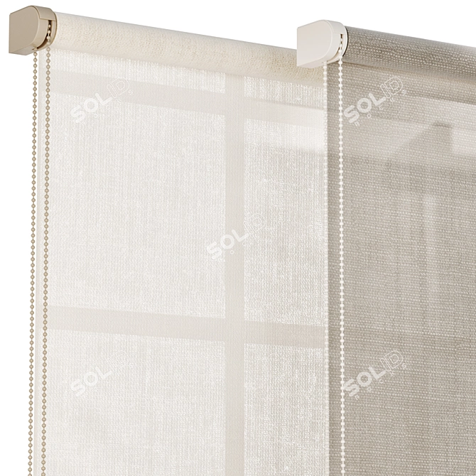 Modern Roller Blinds 3D Model 3D model image 4