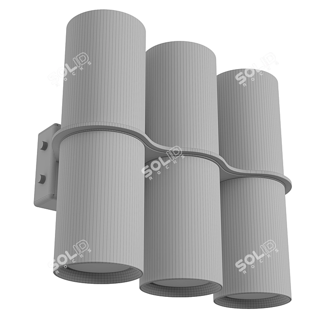 Sleek Wall Sconce Spotlight 6S 3D model image 6