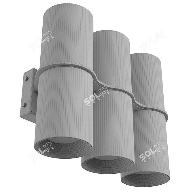  Pivoting 6-Light Sconce Fixture 3D model image 7