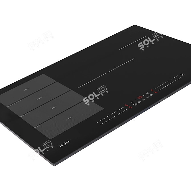 Sleek Induction Hob, Efficient Performance 3D model image 2