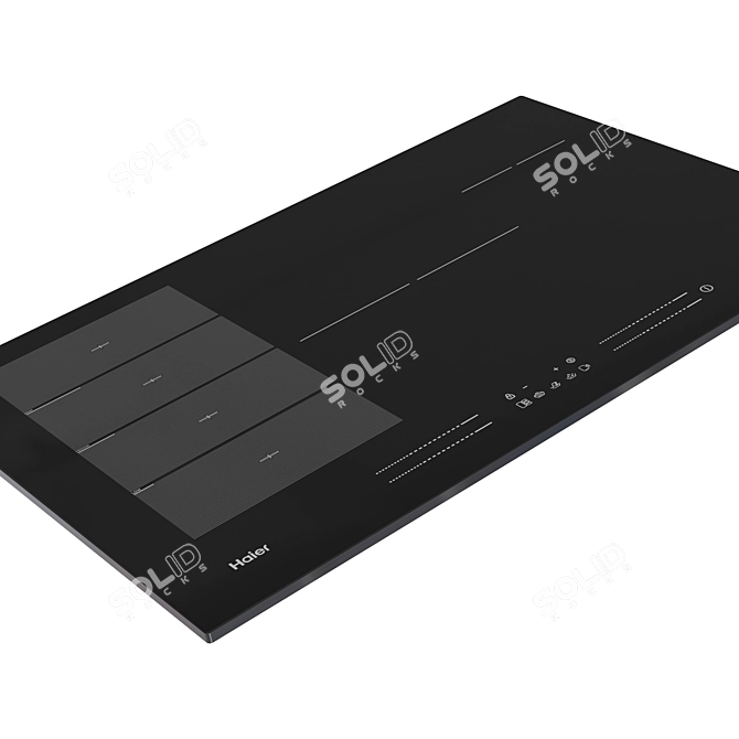 Sleek Induction Hob, Efficient Performance 3D model image 4