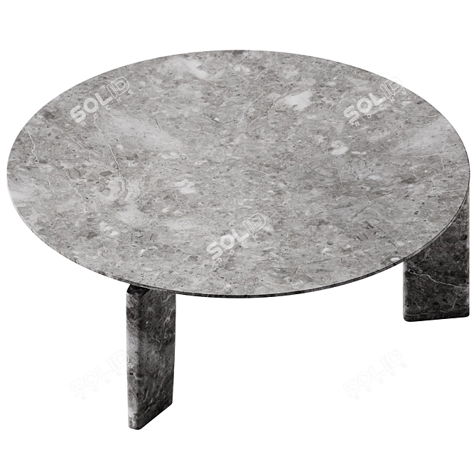 Exteta Giotto Marble Garden Table 3D model image 4