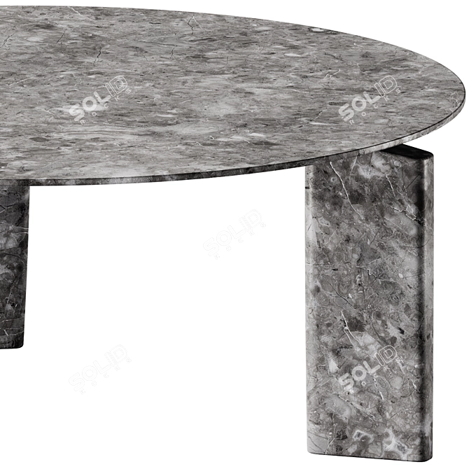 Exteta Giotto Marble Garden Table 3D model image 5