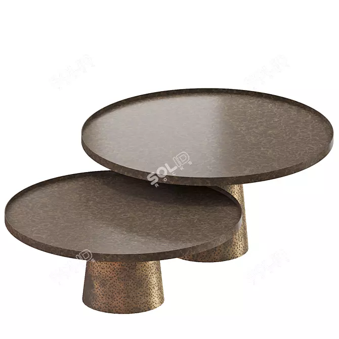 Raize Coffee Table Set of 2 3D model image 2