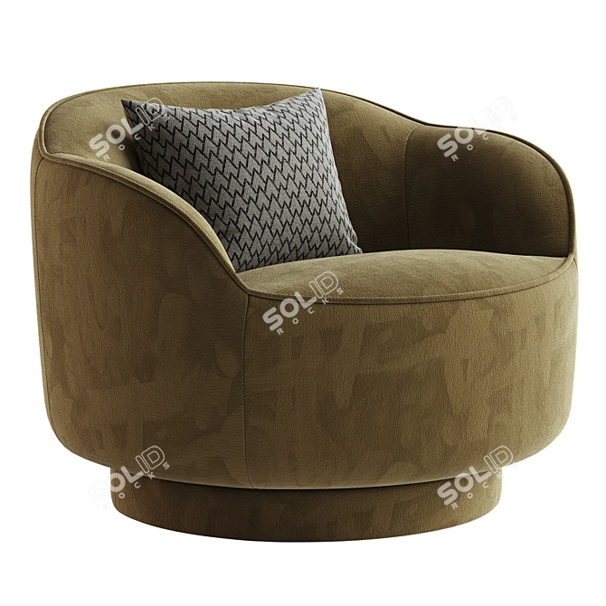 Mod Fern Swivel Chair 3D model image 4