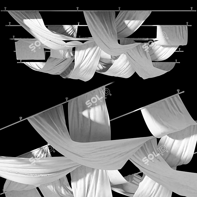 Sleek Ceiling Drapery Set

Translations of the description:
Ceiling drapery for decorating the ceilings of beauty salons, perg 3D model image 13