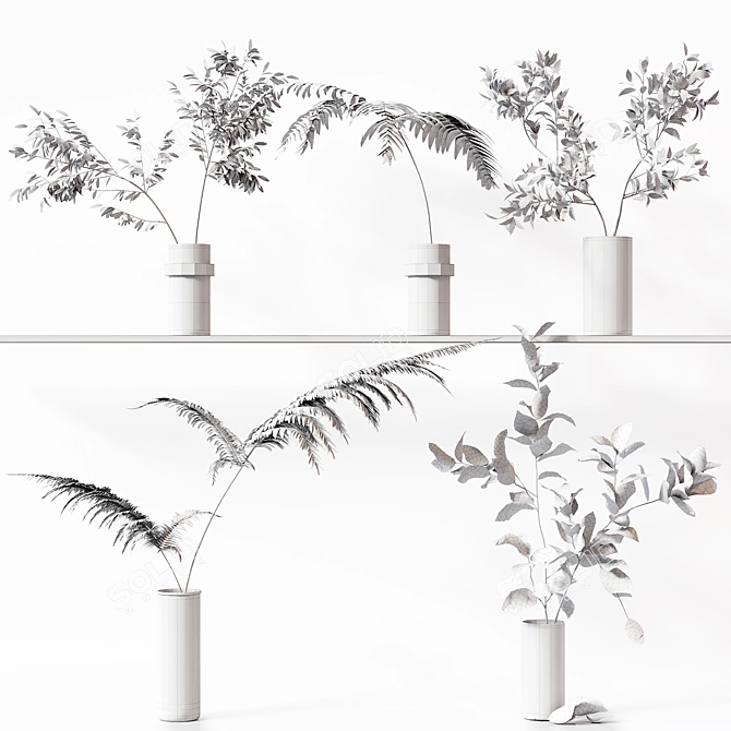 Premium Indoor Plant Collection 3D 3D model image 8