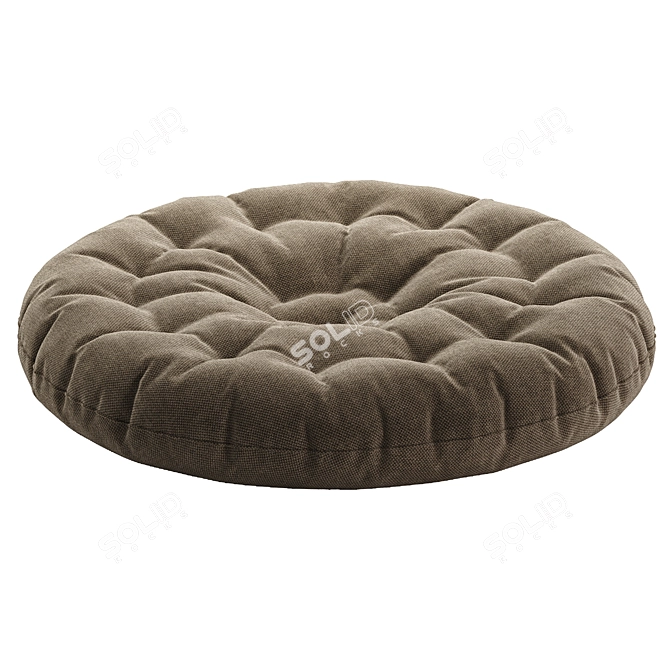 Japanese Linen Tatami Floor Cushion 3D model image 4