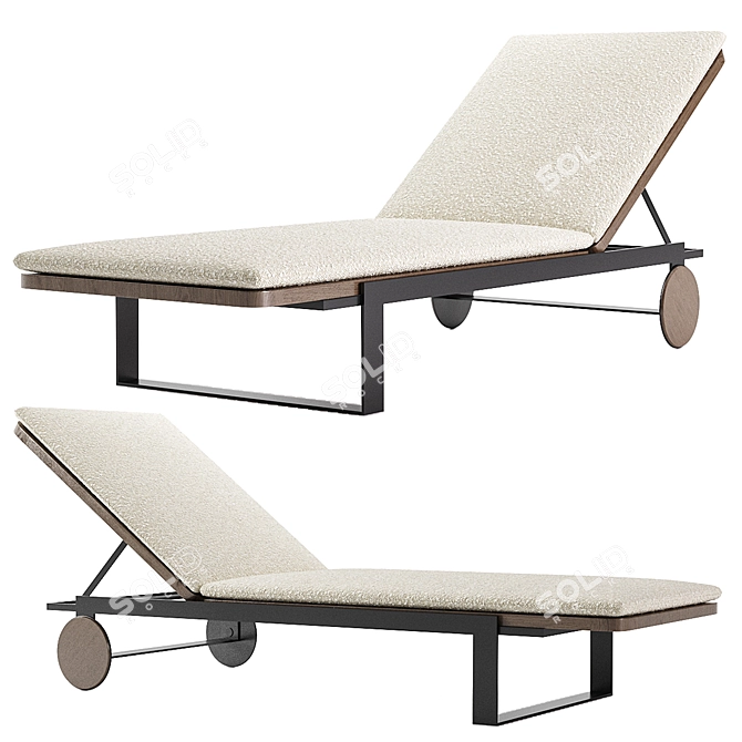 Salim Outdoor Sun Lounger Ultra 3D model image 1