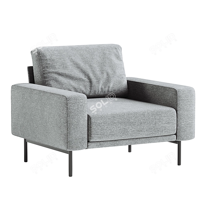 Modern Model Piu Armchair Design 3D model image 3