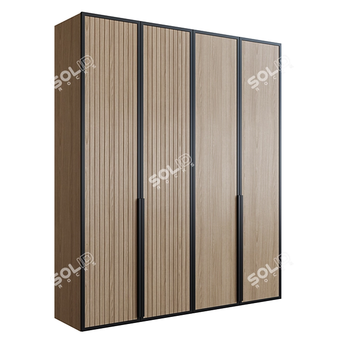 Elegant Glow Wardrobe by Muzafarov 3D model image 3