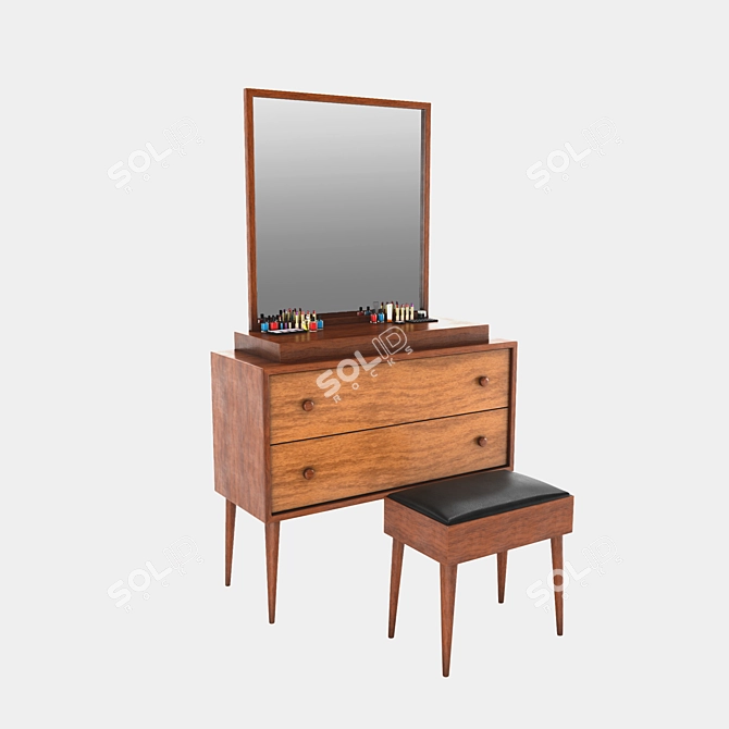 Innovative Makeup Table Design 3D model image 1