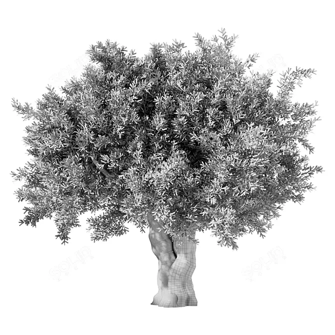Modern Minimalist Tree Sculpture 3D model image 3