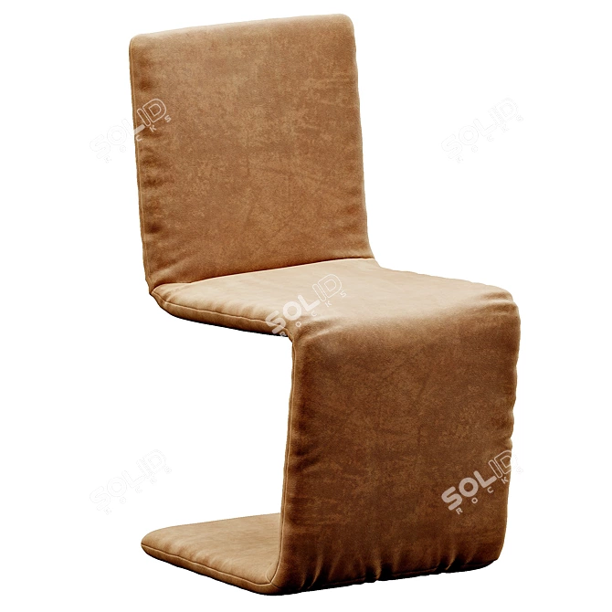 Elegant Venere Chair 54x44x89 3D model image 3