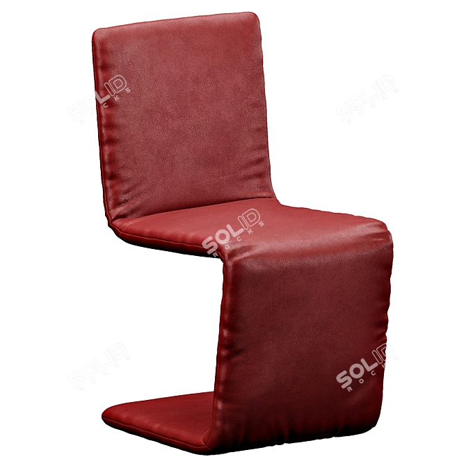 Elegant Venere Chair 54x44x89 3D model image 4