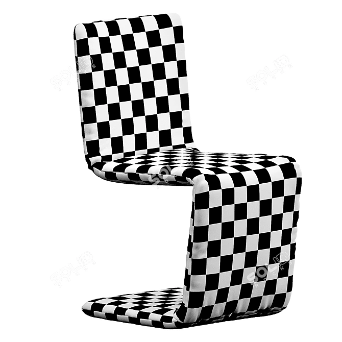 Elegant Venere Chair 54x44x89 3D model image 7