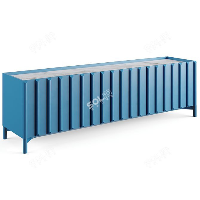 Sleek Storage Solution: Container Sideboard 3D model image 2