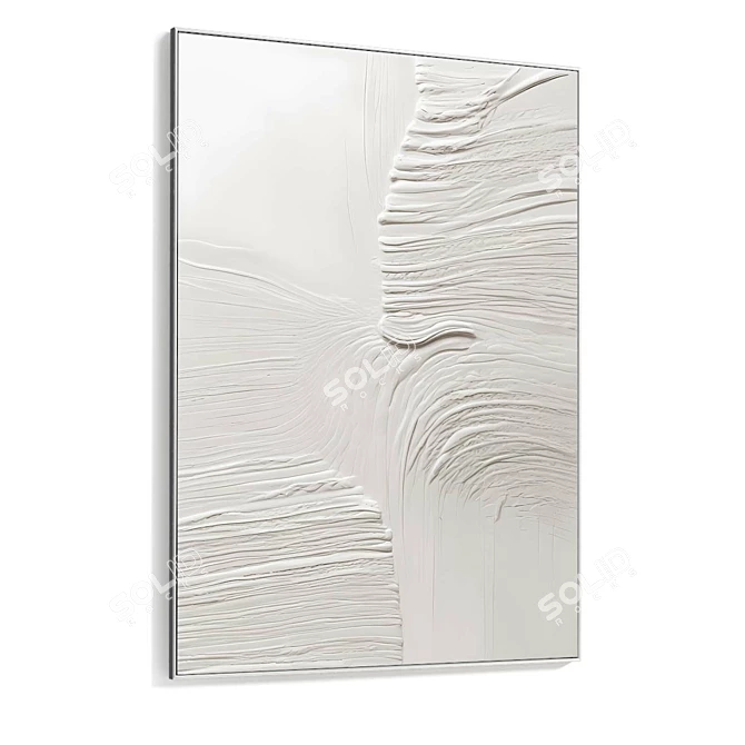 Dual Panel Plaster Frame 672 3D model image 4