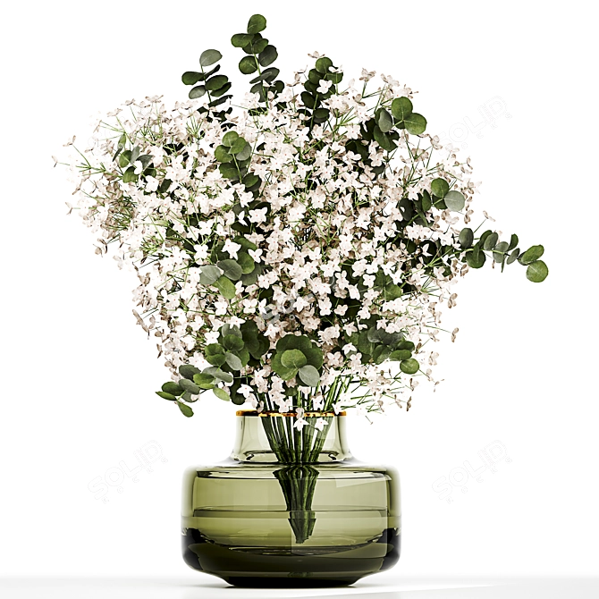 Detailed Bouquet Plant 3D Model 3D model image 4