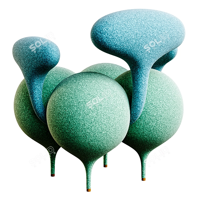 Inflated Ass Armchair by Manner&Matter 3D model image 3