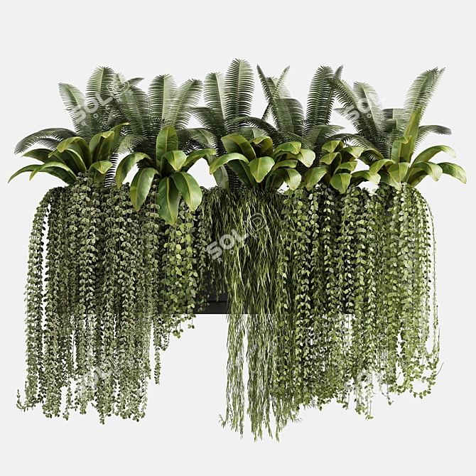 Lush Ivy Plant Set 13 3D model image 2