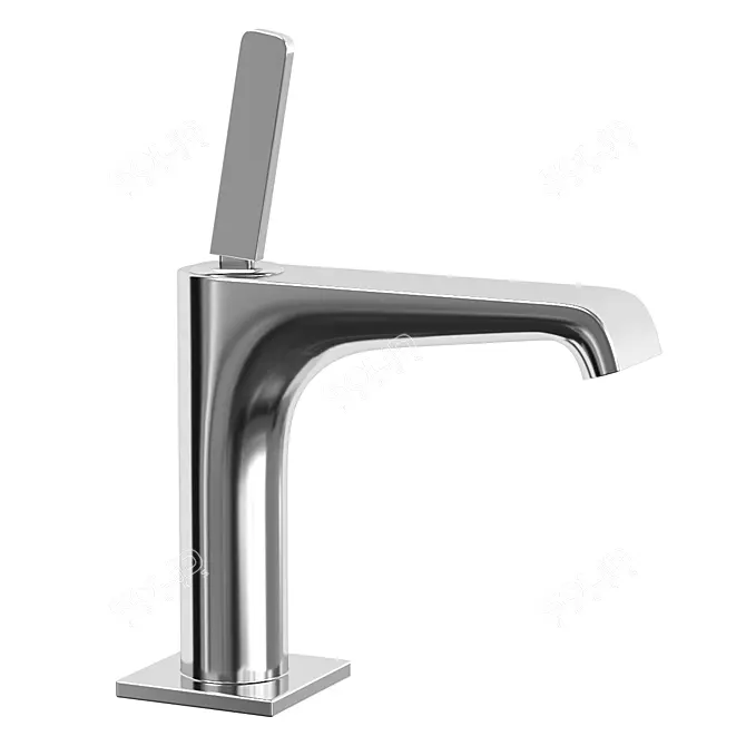 Chrome Axor Basin Tap Set 3D model image 4