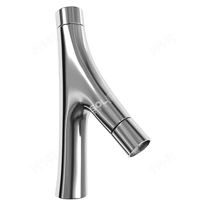 Chrome Axor Basin Tap Set 3D model image 6