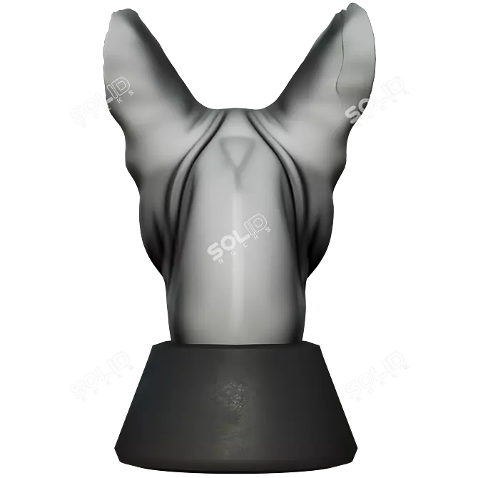 Sphinx Cat Head Figurine Decor 3D model image 4