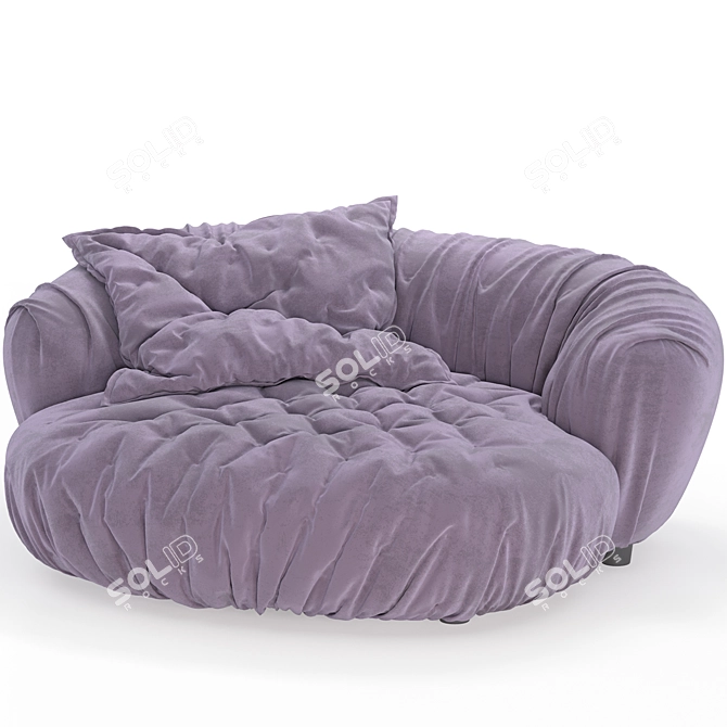 Baxter Ortigia Sofa: Modern Elegance 3D model image 1