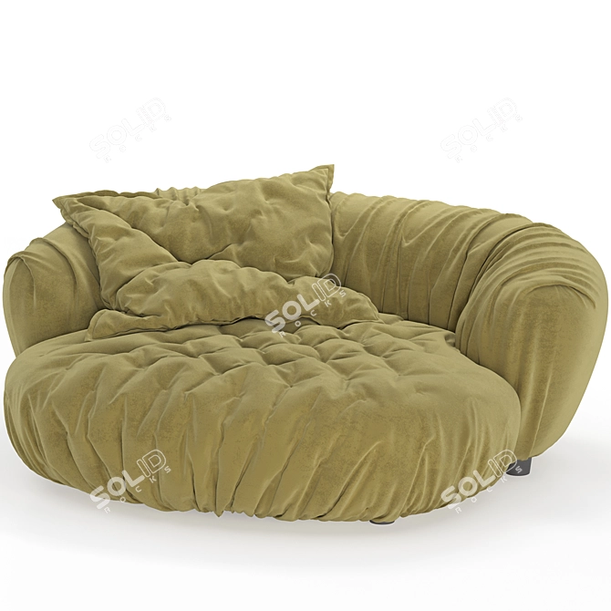 Baxter Ortigia Sofa: Modern Elegance 3D model image 2