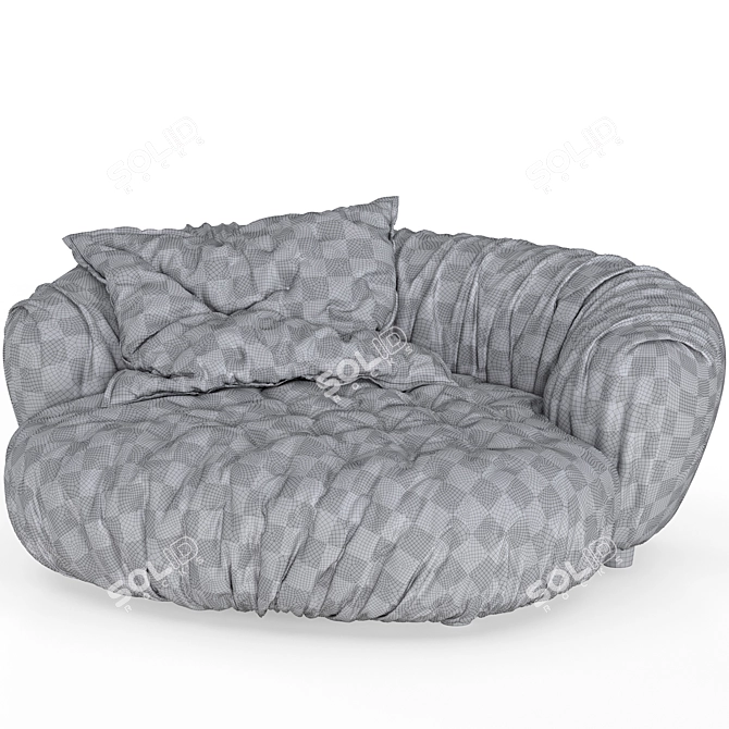 Baxter Ortigia Sofa: Modern Elegance 3D model image 7