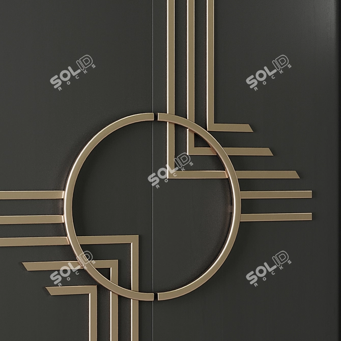 Modern Entrance Door Set63 - 3D	Model 3D model image 4