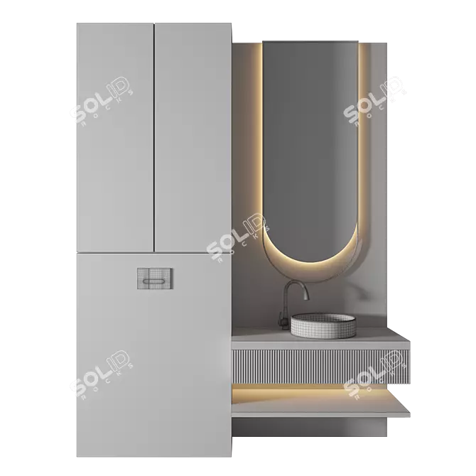 Bathroom 3D Model Render Setup 3D model image 2