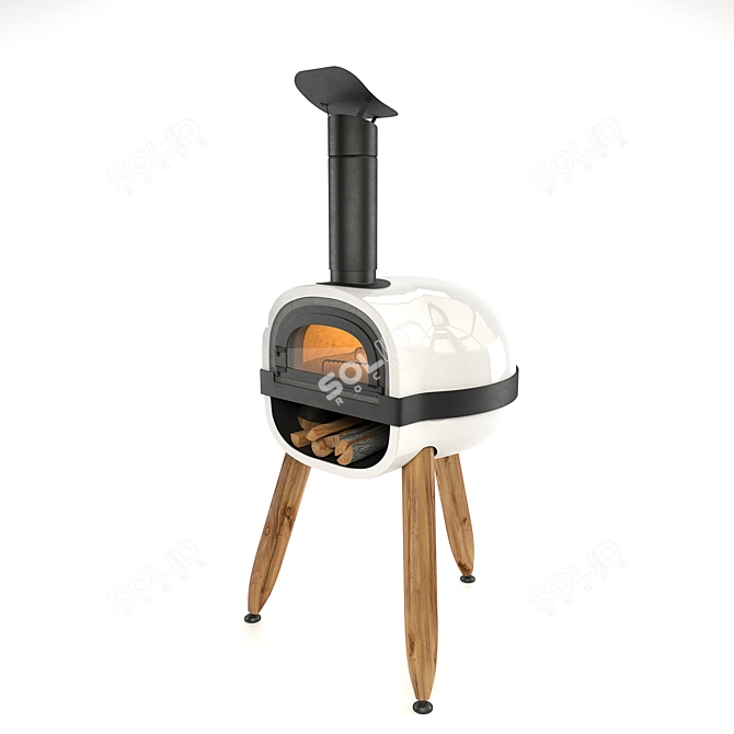 Alfred French Outdoor Wood-Fired Oven 3D model image 1