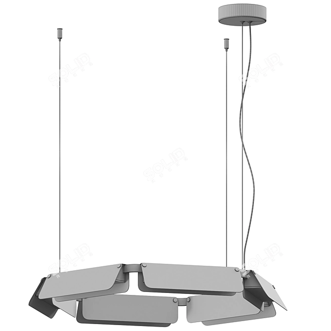 Contemporary 40W Pendant Light 3D model image 3