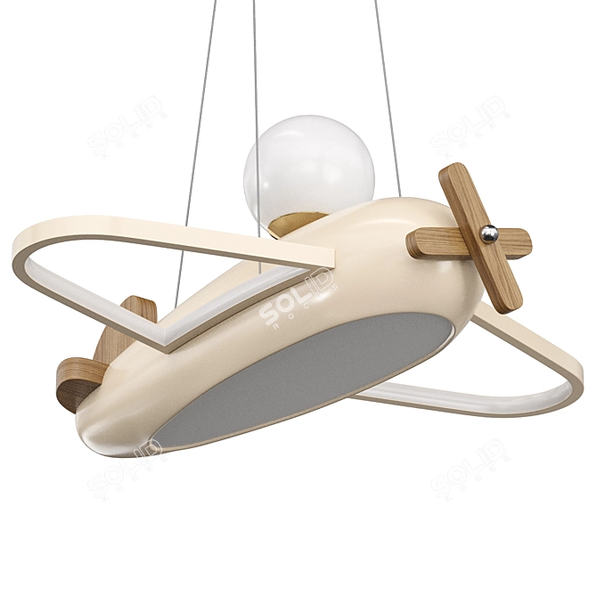 Aircraft Pendant Lamp Dekorfine: Aviator's Dream 3D model image 1