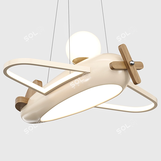 Aircraft Pendant Lamp Dekorfine: Aviator's Dream 3D model image 2