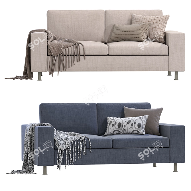 Modern BoConcept INDIVI Sofa 3D model image 1