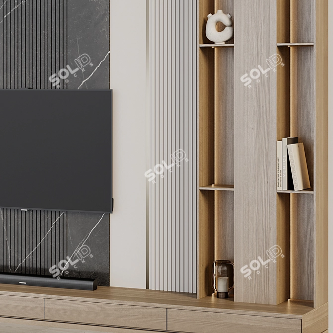 TV Wall Collection 3D Model 3D model image 4