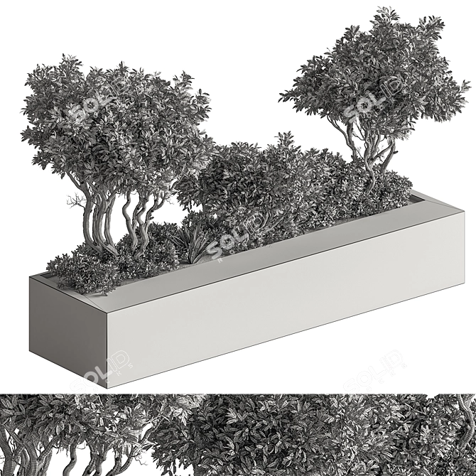  635 Outdoor Plant Box 3D model image 4