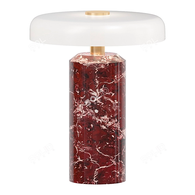 Burgundy Trip Portable Table Lamp 3D model image 1