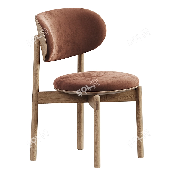  Modern Dining Chair Design 3D model image 2