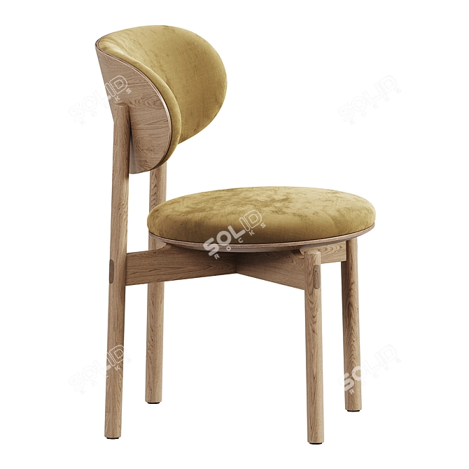  Modern Dining Chair Design 3D model image 3