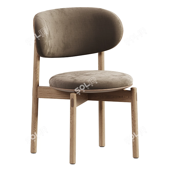  Modern Dining Chair Design 3D model image 4