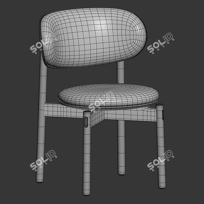  Modern Dining Chair Design 3D model image 5