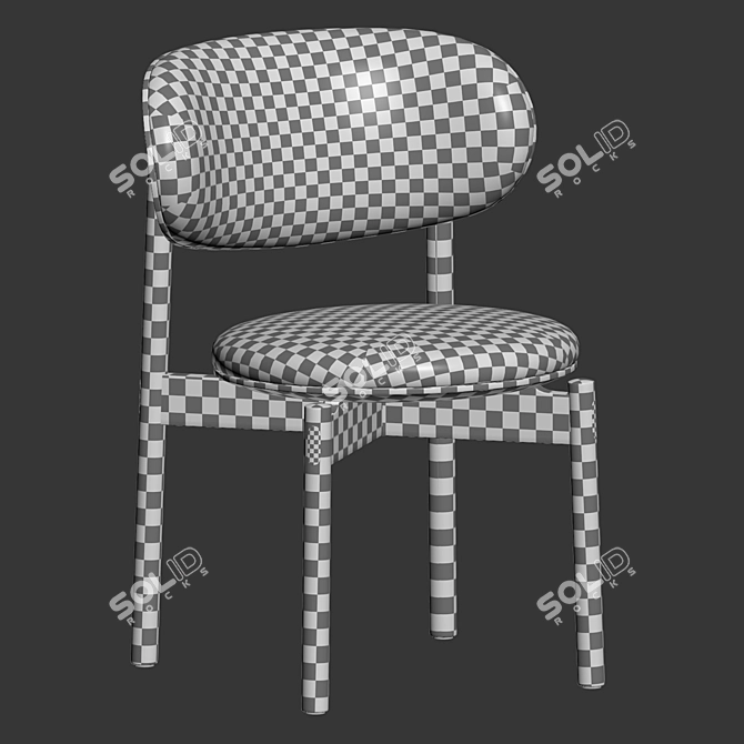  Modern Dining Chair Design 3D model image 6