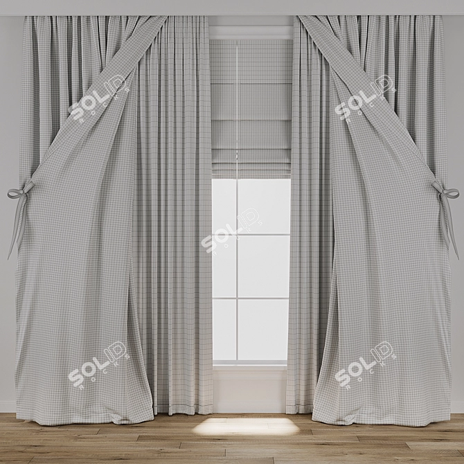  3D Curtain Model Archive 3D model image 3