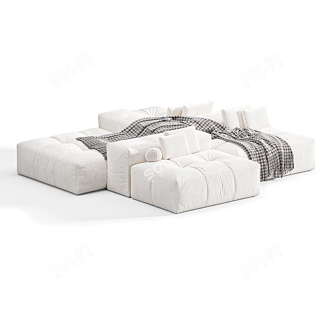 Modern Pixel Sofa Design 3D 3D model image 2