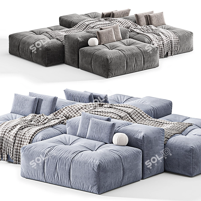 Modern Pixel Sofa Design 3D 3D model image 3