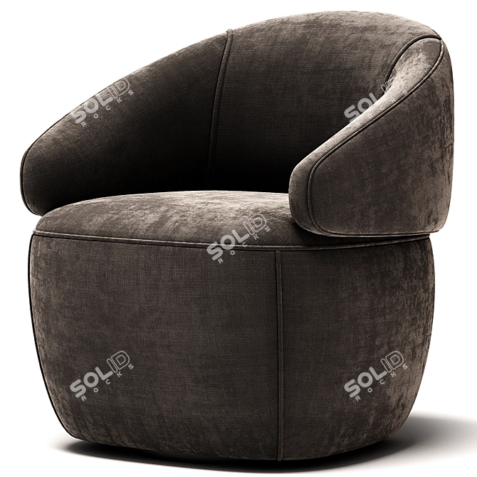 Stylish AGORA Armchair 2017 3D model image 2